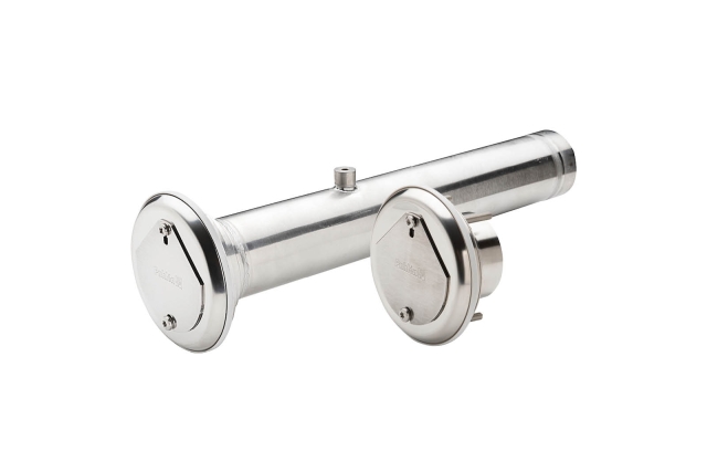 Connection for vacuum hose - steel